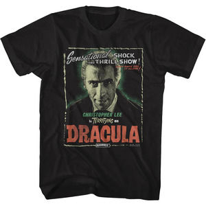 Christopher Lee As Dracula Hammer Films Tshirt